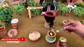 Tiny chicken Handi  Chapati  Village Style Cooking  Minivkitchen [upl. by Lilybelle]