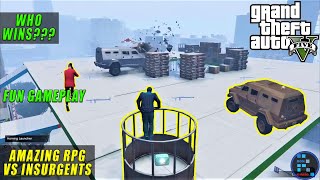 GTA V  RON Flies Glider In RPG vs Insurgents Mode [upl. by Eniowtna]