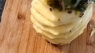 how i cut my pineapple asmr satisfying foodie fruits [upl. by Sanford]