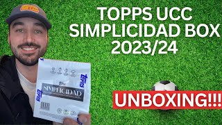 TOPPS SIMPLICIDAD UCC UNBOXING 202324 ALLA RICERCA DELLA 11 DI CR7 E RONALDO PULLIAMOLAAA [upl. by Esimehc735]