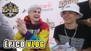 ESTO PASA DETRÁS DE LAS BATALLAS DE RAP  God Level All Stars 2 vs 2 Perú 2019  Vlog [upl. by Fawcette25]