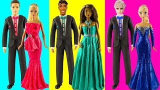 Play doh disney princess dresses Frozen Elsa Aurora Tiana play doh princess videos [upl. by Gaylord486]