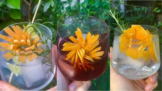 Citrus orange grapefruit and lime peel garnish ideas [upl. by Dylana640]