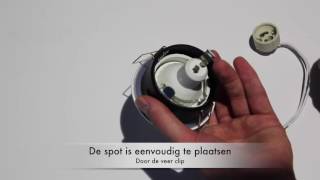 Product video Inbouw armatuur badkamer IP65 wit [upl. by Kassey]