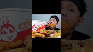 diskarteng basic eating jollibee mukbang burger chicken eatingsounds spaghetti eating asmr [upl. by Mercedes]