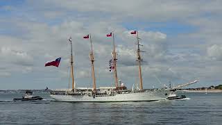 CNS Esmeralda sailing into Portsmouth [upl. by Nirat]