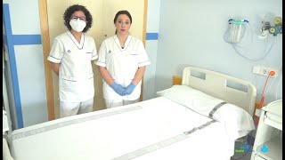 Cómo hacer una cama hospitalaria ocupada [upl. by Ahselaf]