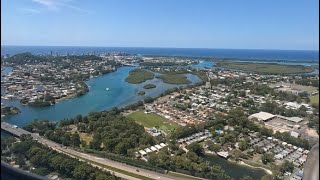 Landing at Gold Coast Airport OOL  Gold Coast QLD  Gold Coast Walking Tour [upl. by Anilat]