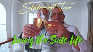 Norwegian Dawn Room 10006 Deluxe Owners Suite with 2 Balconies Tour [upl. by Kennith]