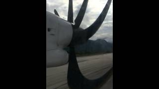 Bombardier Q400 9ACQB Croatia Airlines landing in Dubrovnik [upl. by Hanonew418]