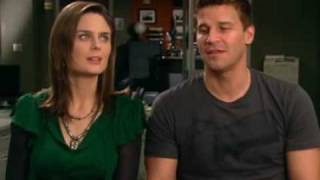 Emily Deschanel and David Boreanaz interview [upl. by Anitroc]