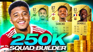 BEST 250K SQUAD BUILDER 🔥  FIFA 22 Ultimate Team [upl. by Aihsekel271]