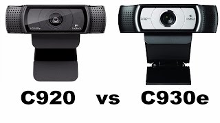 Logitech webcam C920 vs C930e comparison video [upl. by Marlee]