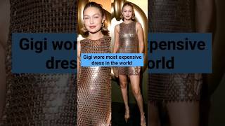 Gigi Hadid wore most expensive dress in the world in paris fashion week gigihadid parisfashionweek [upl. by Ed]