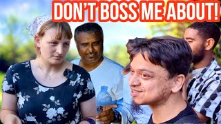 Dont boss me about Mansur Vs Christian Lady amp Heckler  Speakers Corner  Hyde Park [upl. by Sirromed60]