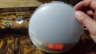 JALL Sunrise Alarm Clock Instructions How to Use and Set Up [upl. by Akehs]