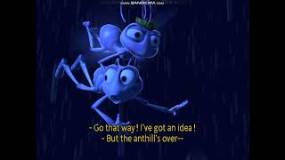 A Bugs Life 1998 Ant Battle  Rain Scene Sound Effects Version [upl. by Roose665]