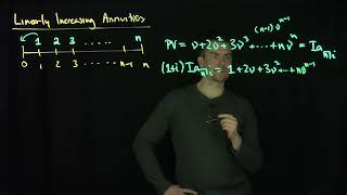 The Present Value of Arithmetically Increasing Annuities [upl. by Airitac195]