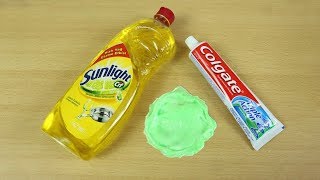 SLIME SIN PEGAMENTO 💦 Receta con Jabón de Para Platos y pasta de Dientes [upl. by Oneal]