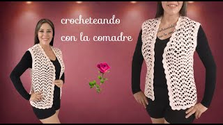 ⭐⭐⭐COMO TEJER CHALECO PARA MAMA A CROCHET PARTE2 FACIL Y RAPIDO CROCHETEANDO CON LA COMADRE [upl. by Jo-Anne]