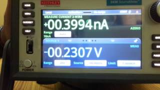 Keithley 2450 source measure unitsourcemeter quick front panel familiarisation [upl. by Ahtibat171]