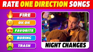 Rate Songs of One Direction  RATE THE SONG quiz  Directioners Songs Quiz 2024 [upl. by Eiknarf]