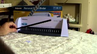 Fellowes Starlet 2 Personal Comb Binder Demonstration Part 1 [upl. by Adiol]