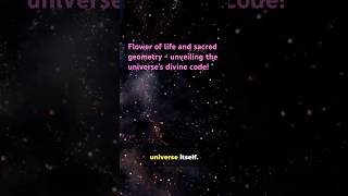 Flower of life and sacred geometry  unveiling the universe’s divine code [upl. by Akkinahs]