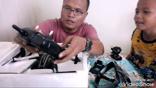 DRONE HEXACOPTER GPS L100 SKY 3 UNBOXING DRONE HEXACOPTER PERTAMA DI INDONESIA [upl. by Anaeda119]