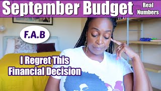 September Budget I REGRET Setting This Financial Goal [upl. by Henley]