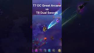 Great Arcane vs Dual Swords shorts albiononline albionpvp pvp [upl. by Ahsatin]