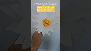 Paper Daisy Flower youtubeshorts shorts crafts gift [upl. by Shaun699]