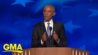 Obamas take center stage at DNC [upl. by Ettore]