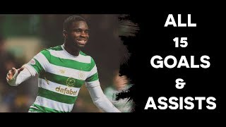 Odsonne Edouard  Celtic  All 15 Goals amp Assists  201718 [upl. by Olpe]