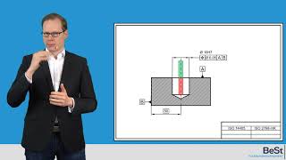 Projizierte Toleranzzonen zur genaueren Funktionsbeschreibung von Lagetoleranzen ISO 1101 [upl. by Nalliuq584]
