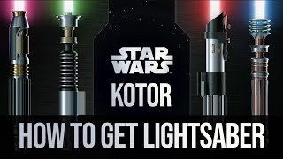 KOTOR how to get lightsaber  Star Wars [upl. by Dougie]