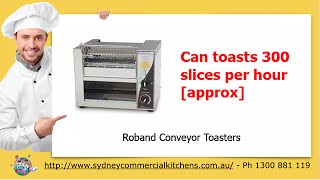 Roband Conveyor Toasters amp Restaurant Equipment [upl. by Otrebilif]