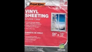 The BEST sheeting Frost King CRYSTAL Clear Vinyl Sheeting [upl. by Liahus595]