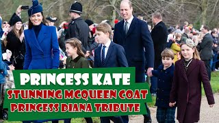 Kate Middletons Christmas Style  The Royal Familys Annual Walk in Sandringham 2023 [upl. by Haakon]