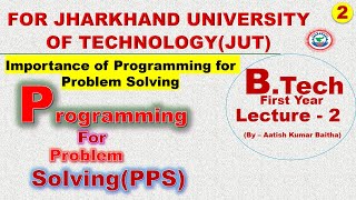 Importance of Programming for Problem Solving  Programming for Problem Solving  PPS [upl. by Trilbi]