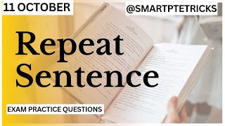 PTE Repeat Sentence Practice CHANGED My Life [upl. by Norah788]