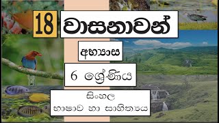 Grade 6 සිංහල  වාසනාවන්  අභ්‍යාස  Vasanawan [upl. by Eendyc880]