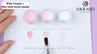 The Easiest Tutorial on Acrylic Powder [upl. by Laud644]