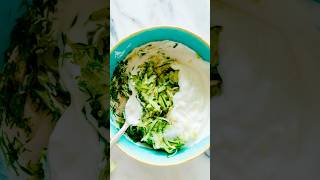 How to make Tzatziki Sauce  Greek yogurt and cucumber dip shorts greekfood [upl. by Astra]