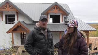 Installing a Standing Seam Roof on a Timberframe Home EP 13 [upl. by Jemmy970]