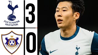 tottenham vs qarabag FK 30 Highlights  europa league 202425 Son Vs Qarabag [upl. by Jolene444]