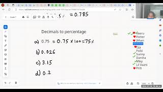 Grade 7 Maths Olympiad Class37 Percentage 4th July [upl. by Nicoline31]