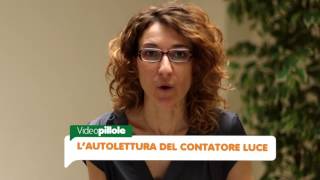 Video Pillole Vittoria spiega lautolettura del contatore luce [upl. by Buford]