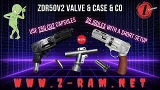 👽New ZRAM ZDR50v2 Valve amp Case brings 38 Joules w 25g co2 short setup HDR50 Power Tuning PowerPin [upl. by Aihsetal]