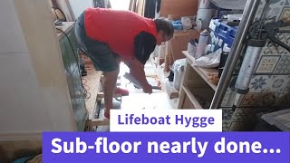 Lifeboat conversion Ep 79  Subfloor nearly done [upl. by Prisca182]